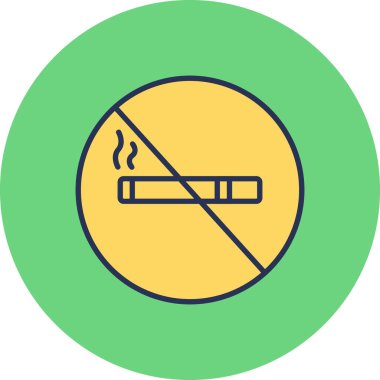 Soyut grupta sigara içilen simge yok