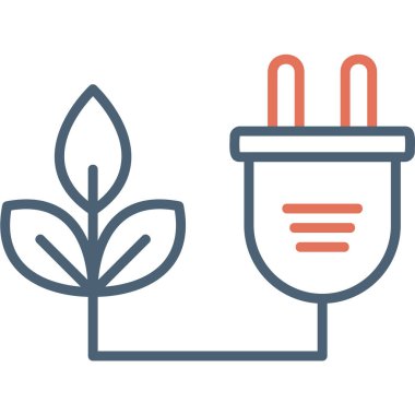 Biyokütle modern simge, vektör illüstrasyonu