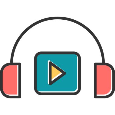 Müzik çalar. Basit tasarım