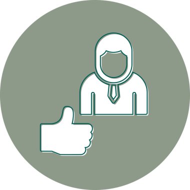 başparmak yukarı simgesi, vektör illüstrasyonu