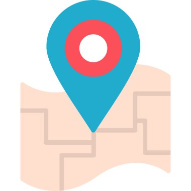 Location pin on map. web icon simple illustration