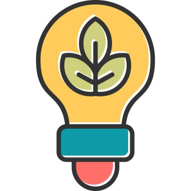 Ampul. Web simgesi basit illüstrasyon