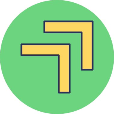 ok simgesinin vektör illüstrasyonu