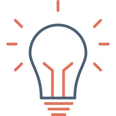 Fikir modern simgesi, vektör illüstrasyonu