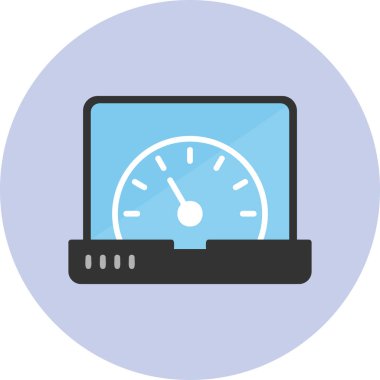 güç metre vektör simgesi 