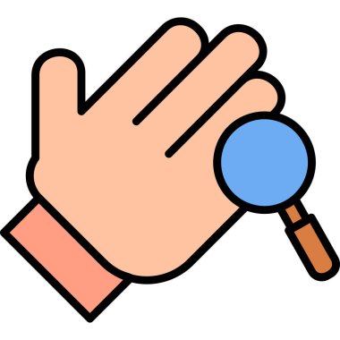 Arama simgesi vektör illüstrasyonu 