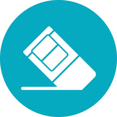 Silgi simgesinin vektör illüstrasyonu