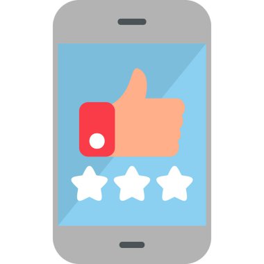 derecelendirme simgesi vektör illüstrasyonu