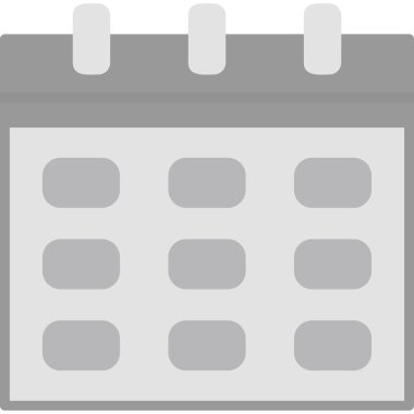 Takvim simgesi, vektör illüstrasyonu basit tasarım