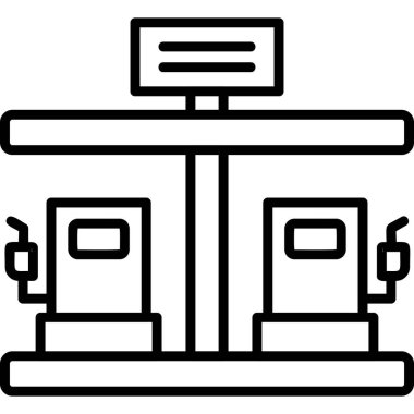 Havaalanı. Web simgesi basit illüstrasyon