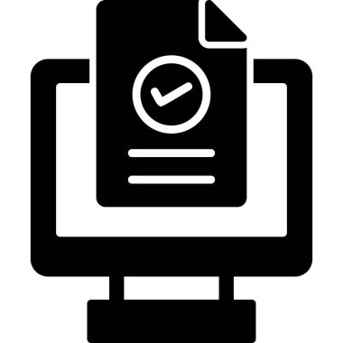 Kontrol listesi. Web simgesi basit tasarım