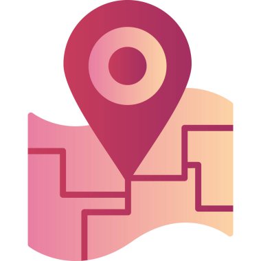 Location pin on map. web icon simple illustration