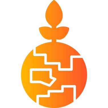 Dünya simgesinin vektör illüstrasyonu