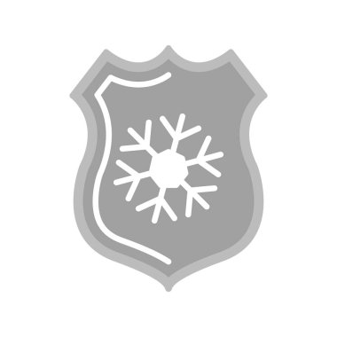 Kar tanesi. Web simgesi basit illüstrasyon 