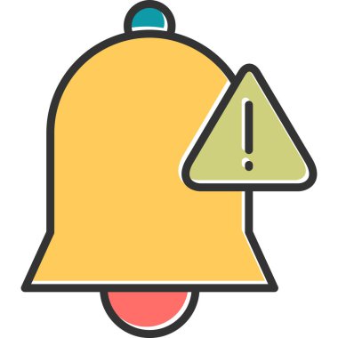 Zil. Web simgesi basit illüstrasyon