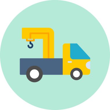 Kamyon soyut simge vektör çizimi