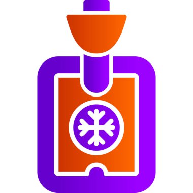 Tıbbi doktor vektör ikonu. biçim çift renkli düz sembol, yoğun kırmızı ve siyah renkler, yuvarlak açılar,