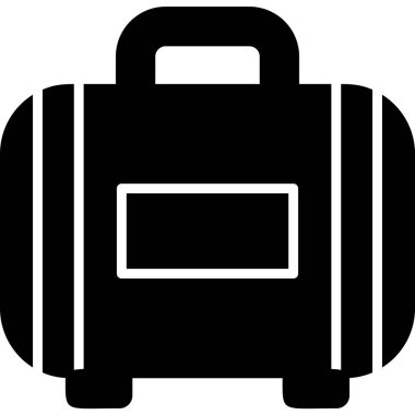 Çanta. Web simgesi vektör illüstrasyonu