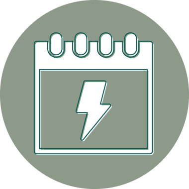 Takvim simgesi, vektör illüstrasyonu basit tasarım