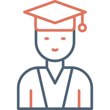 öğrenci simgesi vektör illüstrasyonu