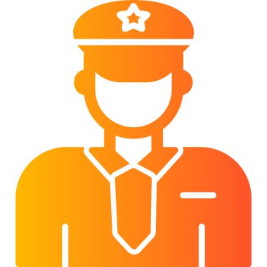 Police web icon. simple illustration