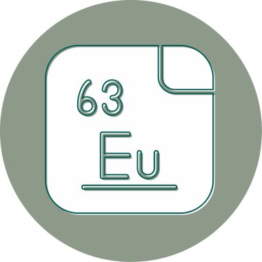 periyodik element tablosu, 63 Europium illüstrasyonu