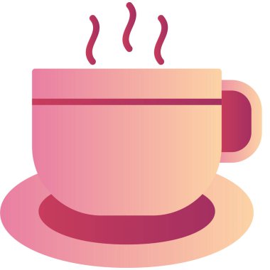 Sıcak çay. Web simgesi