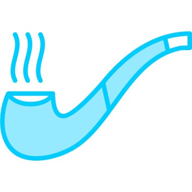 Sigara içiyor. Web simgesi basit tasarım