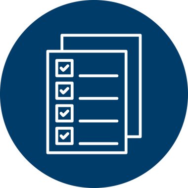 Checklist icon, vector illustration simple design