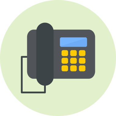 office phone web icon, vector illustration