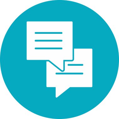 Sohbet simgesi vektör illüstrasyonu