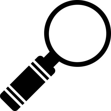 Büyütme cam ağ ikonu vektör illüstrasyonu