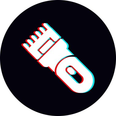 Elektrikli tıraş simgesinin vektör illüstrasyonu