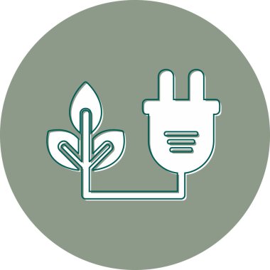 Biyokütle modern simge, vektör illüstrasyonu