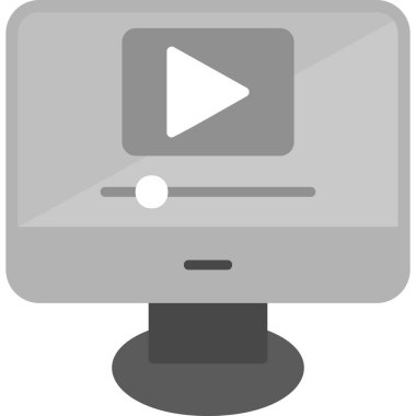 video. Web simgesi basit illüstrasyon