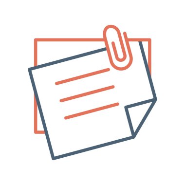 vector illustration of Sticky Notes Ban