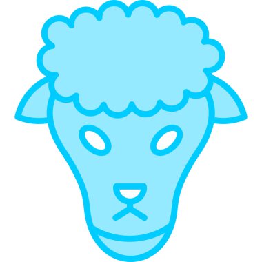 Kafa. Web simgesi vektör illüstrasyonu