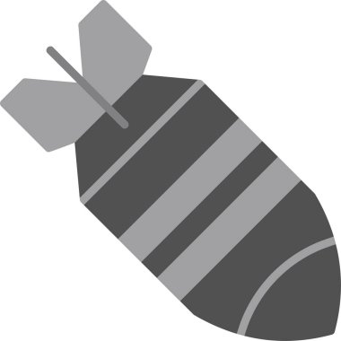 Nükleer bomba ikonunun vektör çizimi