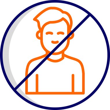 Man Kara Liste simgesinin vektör illüstrasyonu