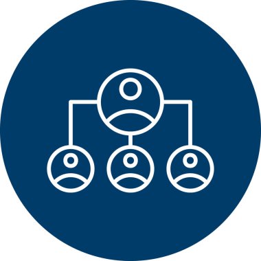 Sosyal organizasyonun vektör simgesi