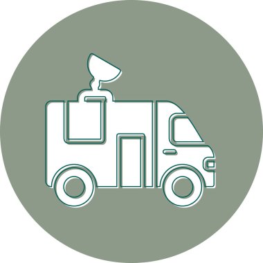 News Van icon modern vector illustration