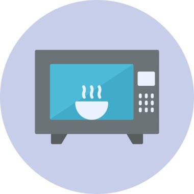 Mikrodalga fırın, akıllı telefon aygıtının dijital çizimi, 