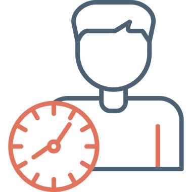 vector illustration of time management modern icon in design