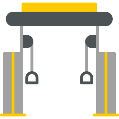 Havaalanı. Web simgesi basit illüstrasyon