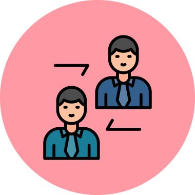 Sakallı bir adam ve kadın avatar ikonu