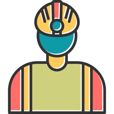 Worker icon modern vector illustration