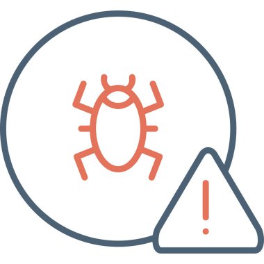 Böcek. Web simgesi basit tasarım