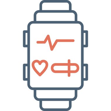 smartwatch simge vektör çizimi