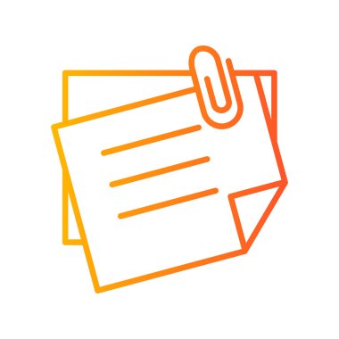 vector illustration of Sticky Notes Ban