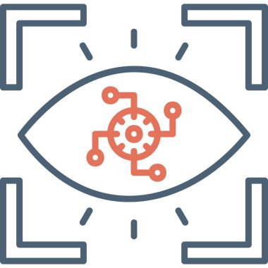 Cyber Eye icon modern vector illustration